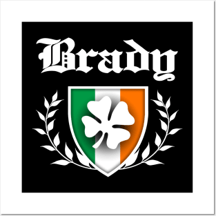 Brady Shamrock Crest Posters and Art